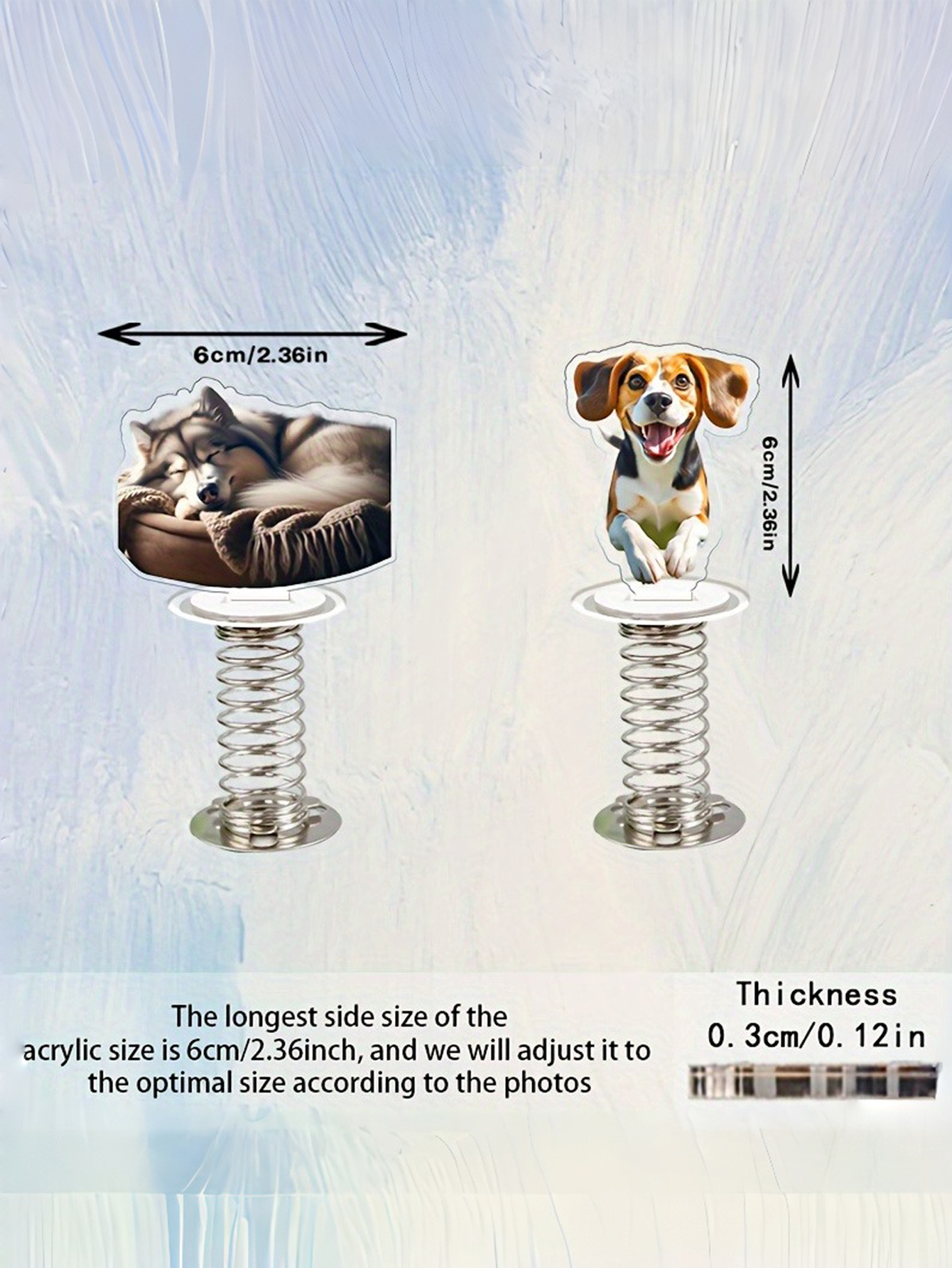 Custom Spring Acrylic Pet Decor